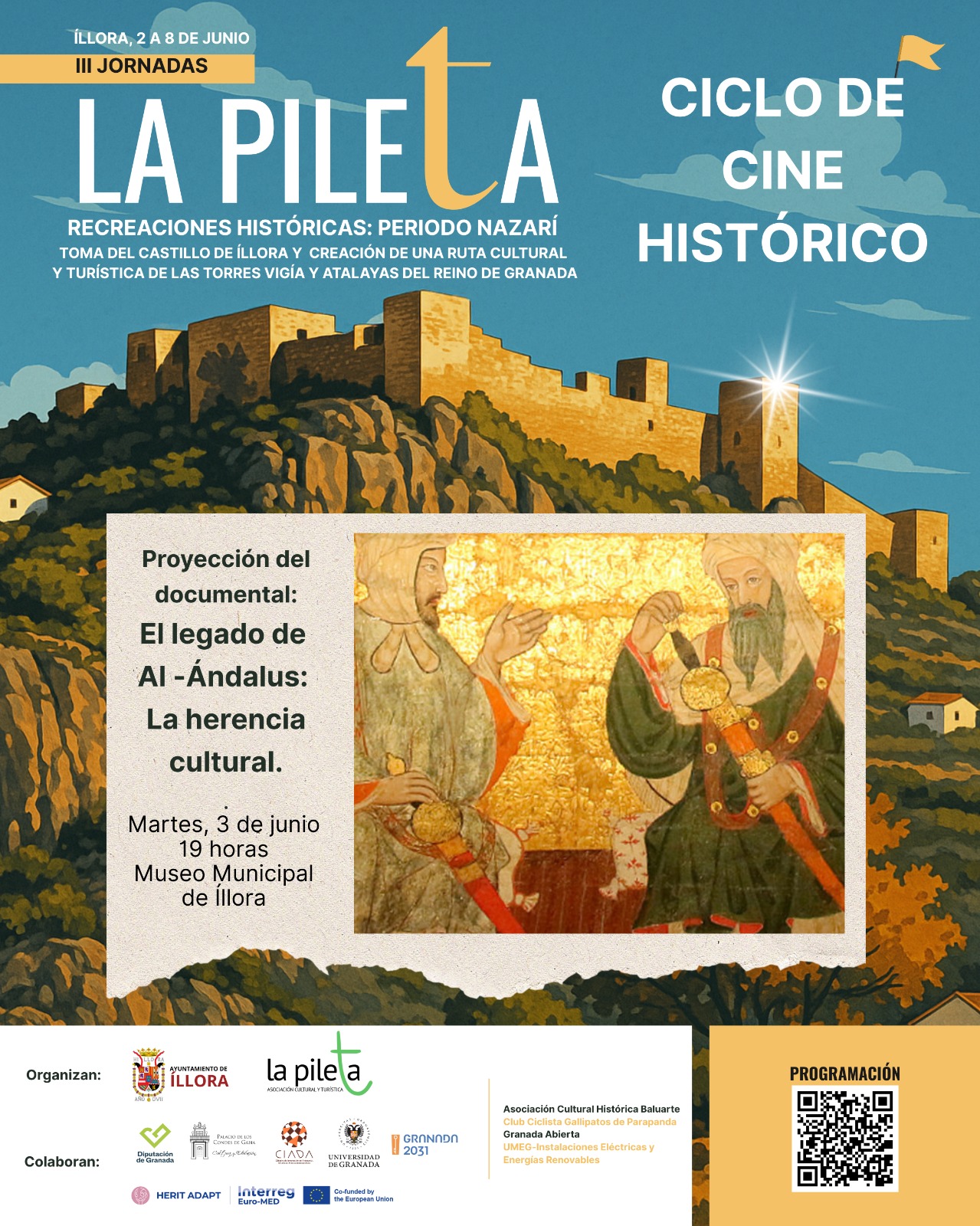 Cartel del ciclo de cine histórico