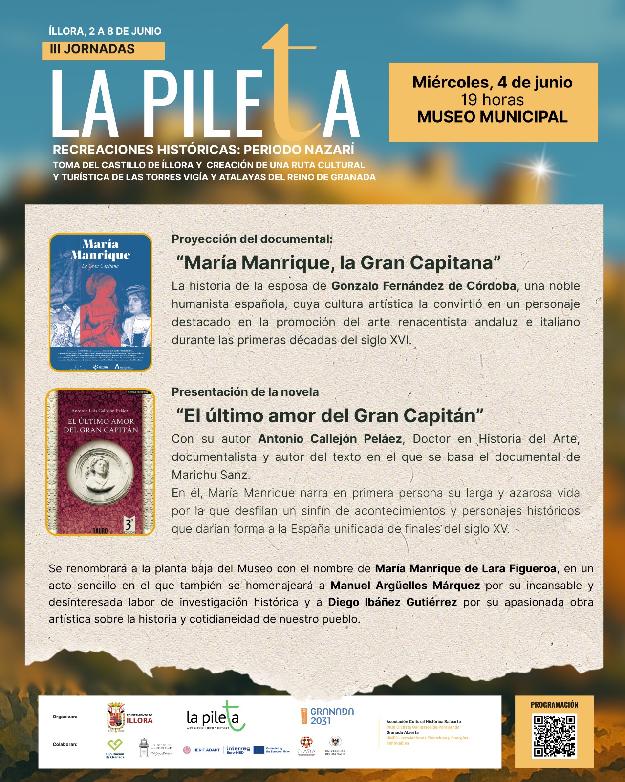 Cartel documental María Manrique