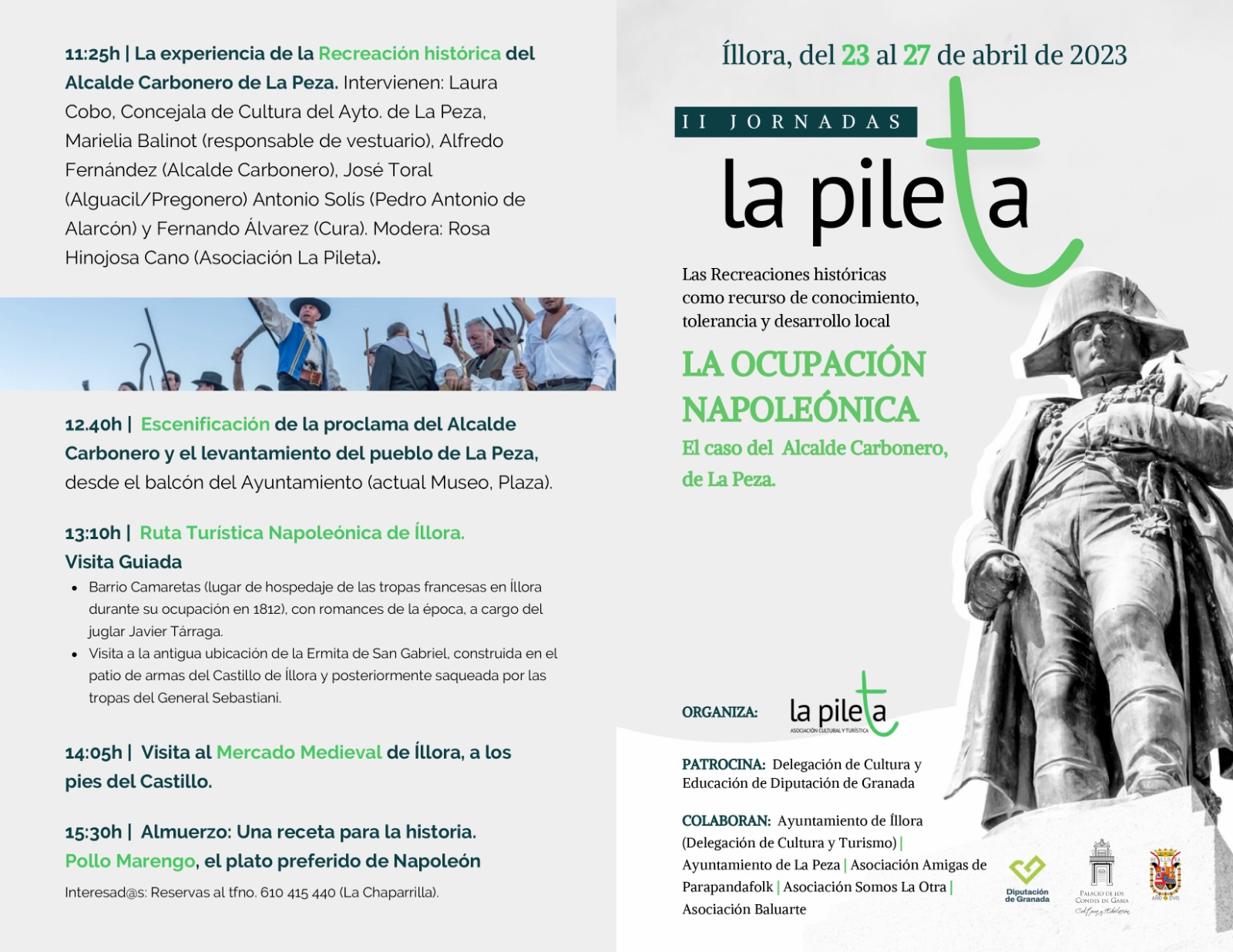 Cartel oficial II Jornadas La Pileta