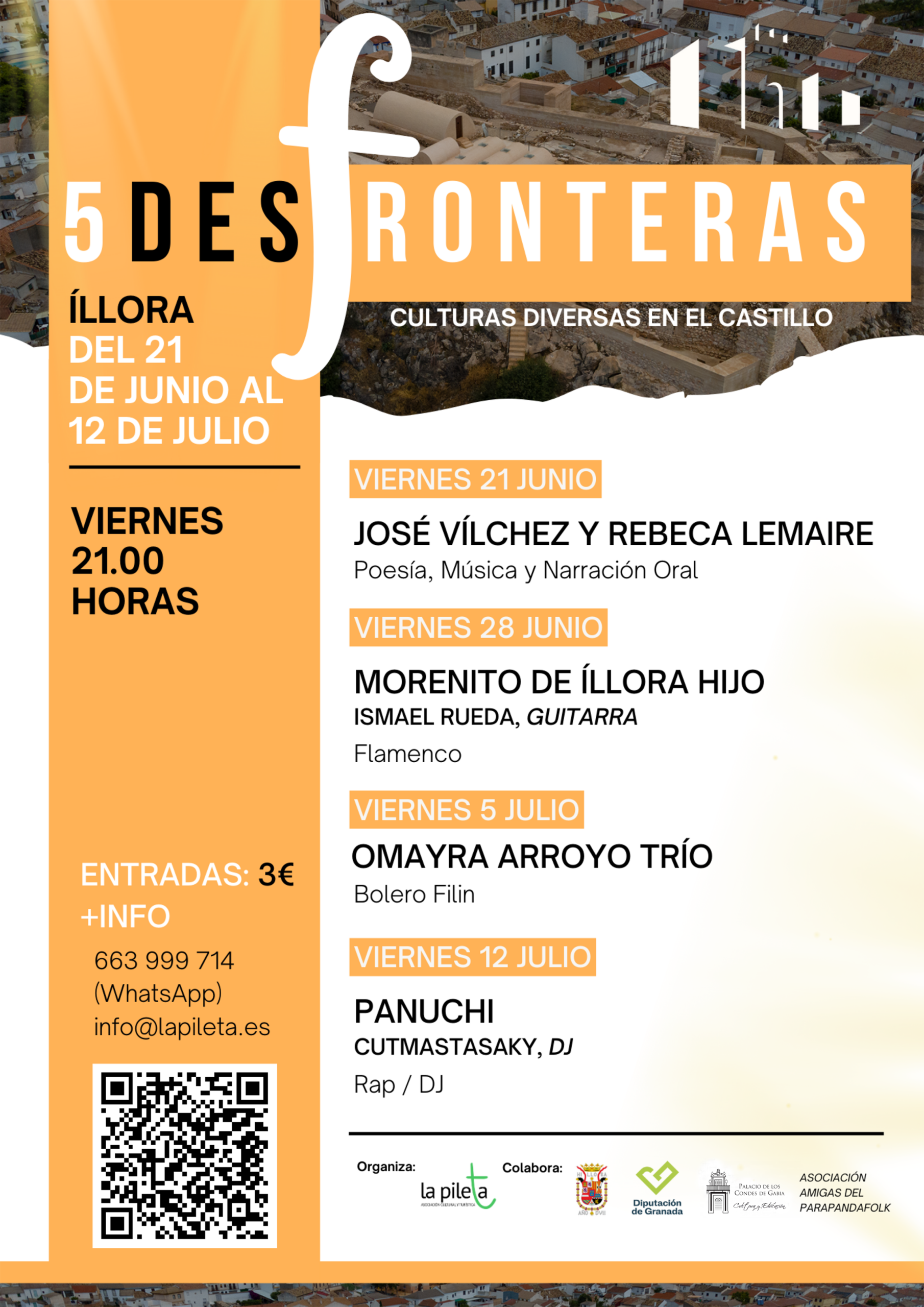 V Desfronteras 2024 — Festival de culturas diversas en el Castillo de Íllora